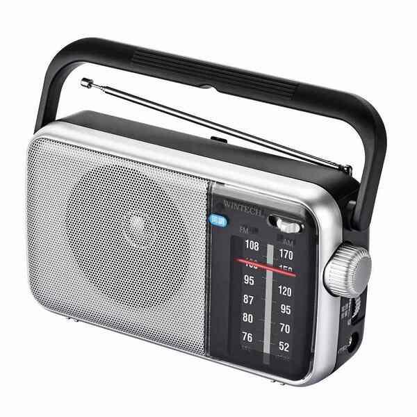 WINTECH AM/FMホームラジオ ワイドFM対応 大型文字盤＆大型ダイヤル