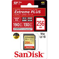 SanDisk サンディスク エクストリーム プラス SDXC UHS-Iカード 256GB