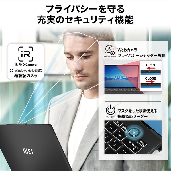 MSI モバイルノートPC Prestige 13[Core i7-1355U/メモリ16GB