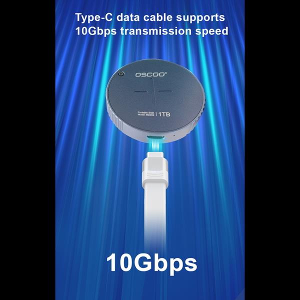 Oscoo MagSafe対応 外付けSSD 【1TB/ポータブルSSD/メーカー保証1年間