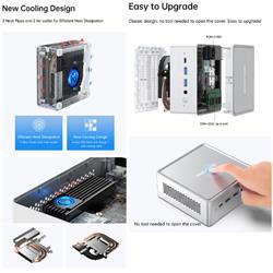 MINISFORUM Intel Core i3-1220P搭載ミニPC【メモリー：16GB/SSD