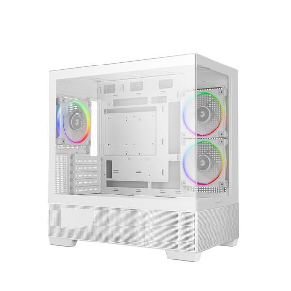 Deepcool PCケース CG380 3F WH R-CG380-WHAGM3-G | ノジマオンライン