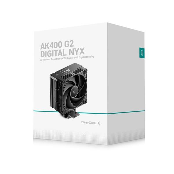 Deepcool CPUクーラー AK400 G2 DIGITAL NYX R-AK400G2-BKNNMN-GJD-1