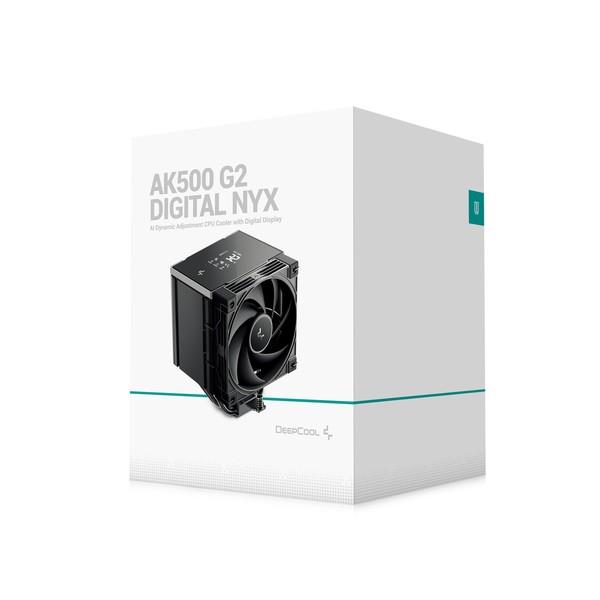 Deepcool CPUクーラー AK500 G2 DIGITAL NYX R-AK500G2-BKNNMN-GJD-1 
