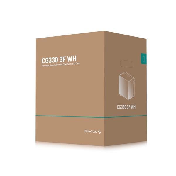 Deepcool PCケース CG330 3Fシリーズ デュアルチャンバー構造 ホワイト