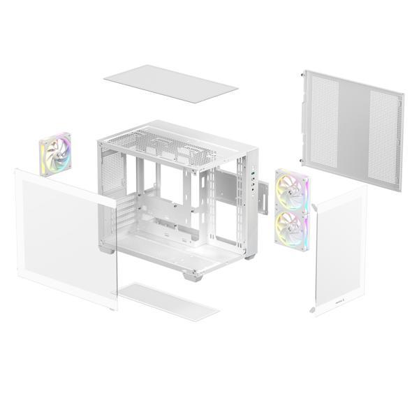 Deepcool PCケース CG330 3Fシリーズ デュアルチャンバー構造 ホワイト