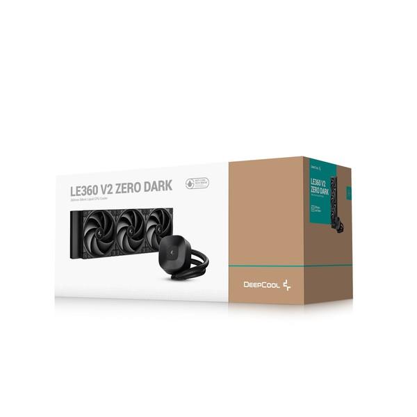 Deepcool CPUクーラー LE360 V2 ZERO DARK R-LE360ZERO-BKLNMD-G-1