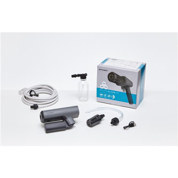 SPICERR スパイサー ポケッタブル高圧洗浄機[小型/コードレス/静音