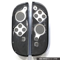 【Switch2】CYBER・Joy-Con2用 TPUグリップカバー<クリアブラック>
