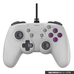 【Switch2】 CYBER・レトロスタイルゲームパッド4B有線タイプ レトログレー