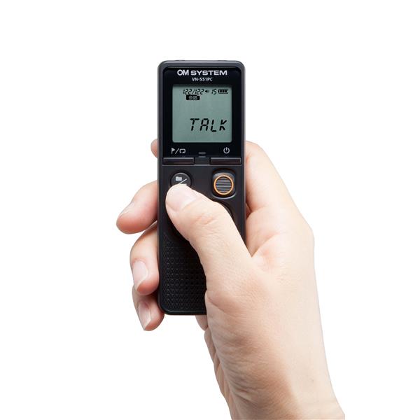 ブラック レジスター　専用 OM SYSTEM ICレコーダー【4GB/WMA形式/簡単操作/ノイズキャンセル機能