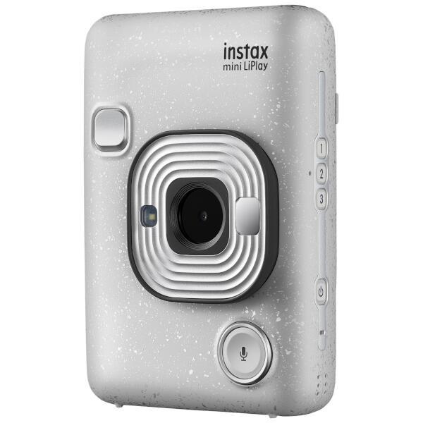 FUJIFILM INS-HM1-STONEWHITE ハイブリッドインスタントカメラ instax mini LiPlay(インスタックス ミニ  リプレイ) 【撮影/プリント/サウンド機能/ストーンホワイト】 ノジマオンライン