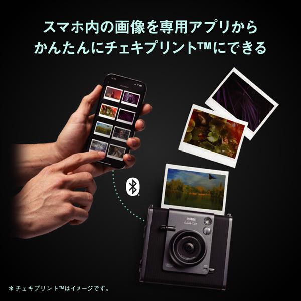 FUJIFILM インスタントカメラ チェキ instax WIDE Evo ブラック INS