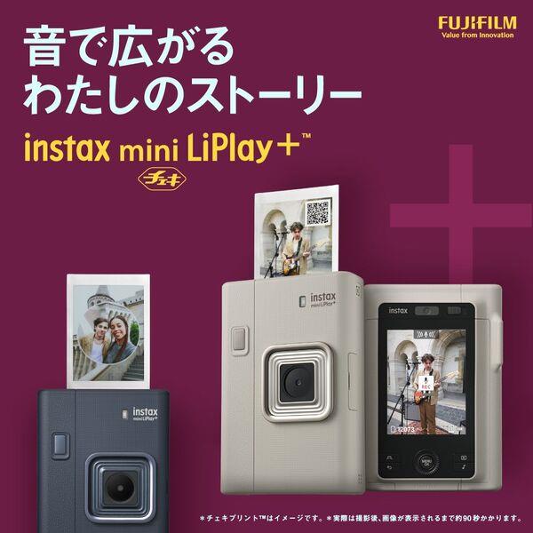FUJIFILM インスタントカメラ チェキinstax mini LiPlay+［SAND BEIGE