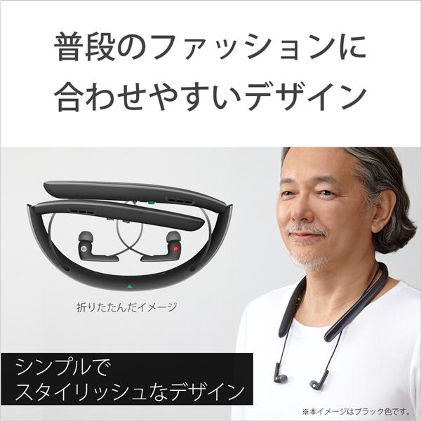 SONY ソニーSMR-10 首かけ型集音器（ブラック）携帯ケース付き