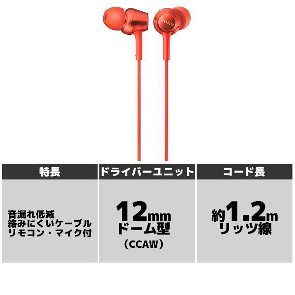 SONY イヤホン【カナル型/リモコン・マイク対応/φ3.5mm/ミニプラグ