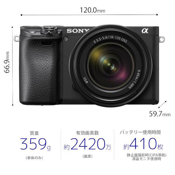 名作 SONY α6400 ILCE-6400 SONY ECM-B10 レンズ３つ デジタルカメラ ...