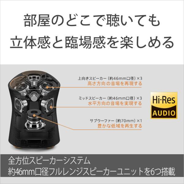 SONY SRS-RA5000 全方位スピーカー【ワイヤレス/Bluetooth/ハイレゾ