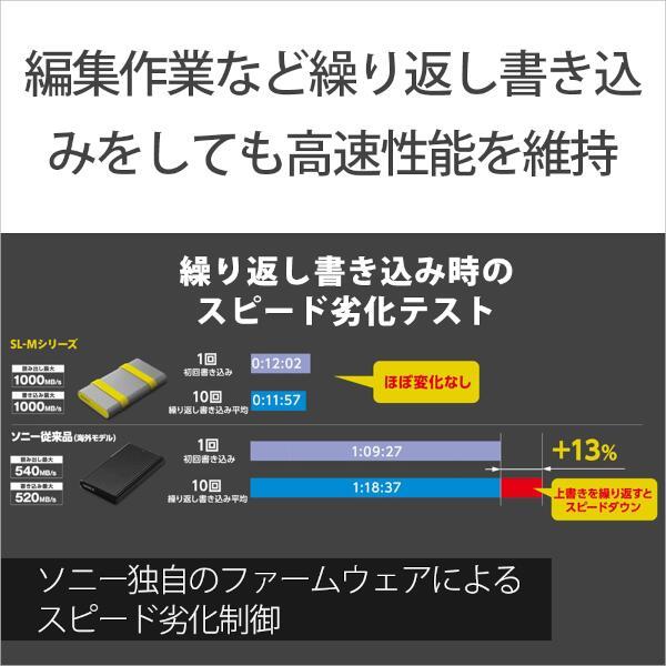 SONY SL-M1-ST ポータブルSSD SL-Mシリーズ タフ仕様 (1TB) | ノジマ