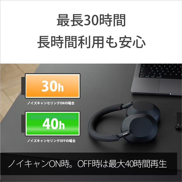 SONY WH-1000XM5-BM ヘッドホン【ワイヤレス/Bluetooth/ハイレゾ対応