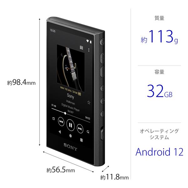 シルバー金具 SONY NW-A306 32GBブルーウォークマンwalkman