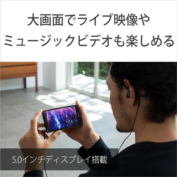 SONY NW-ZX707-C デジタルオーディオプレーヤー  WALKMAN(ウォークマン)【64GB/Hi-Rez対応/Android搭載/ブラック】 | ノジマオンライン