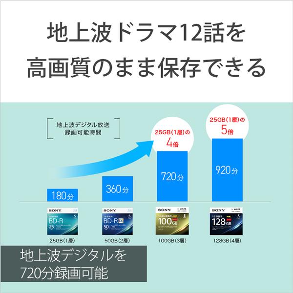 SONY 20BNE3VEPS2 インクジェット対応 ビデオ用ブルーレイディスク