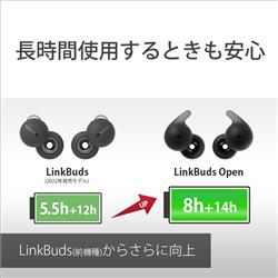 Sony LinkBuds Open Truly Wireless Earbuds | Black | WF-L910/B