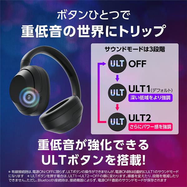 SONY WH-ULT900NHC ヘッドホン ULT WEAR【ワイヤレス/Bluetooth