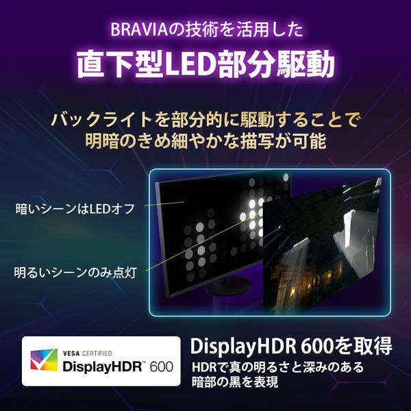 SONY ゲーミングモニター INZONE M9Ⅱ 4K/160hz/ゲーミング/IPS液晶/27
