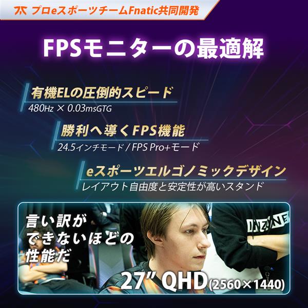 Sony ゲーミングモニター INZONE M10S【QHD/480hz/ゲーミング