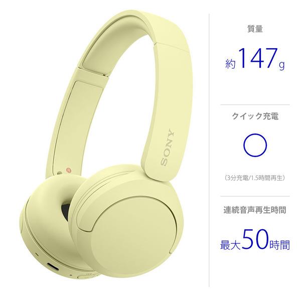 Sony ヘッドホン【ワイヤレス/Bluetooth/マイク対応/最大50時間再生