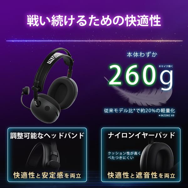 yuko　SONY H9 ワイヤレスゲーミングヘッドセット ソニー SONY ワイヤレスノイズキャンセリングゲーミングヘッド