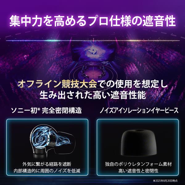 SONY ゲーミング有線イヤホン INZONE E9 ブラック IER-G900-BZ