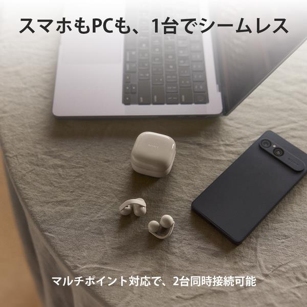 Sony イヤホン LinkBuds Clip イヤカフ型完全ワイヤレスイヤホン 常時