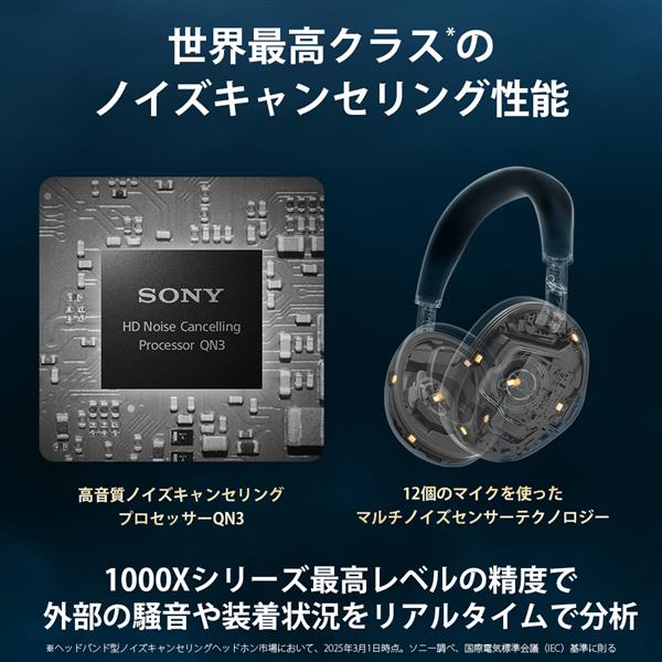 Sony ヘッドホン ワイヤレスノイズキャンセリングステレオヘッドセット