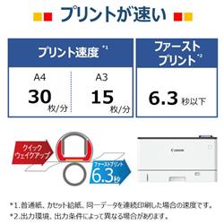 CANON A3 モノクロレーザービームプリンター Satera(サテラ)【1分30枚