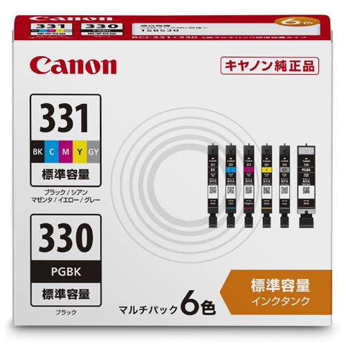 Canon BCI-331-330-6MP 純正インクタンク BCI-331（BK/C/M/Y/GY）+BCI ...