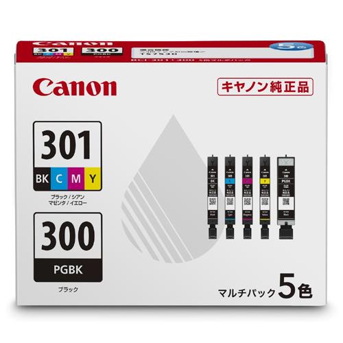 キヤノン BCI-301+300/5MP PGBK欠品4色セット新品純正