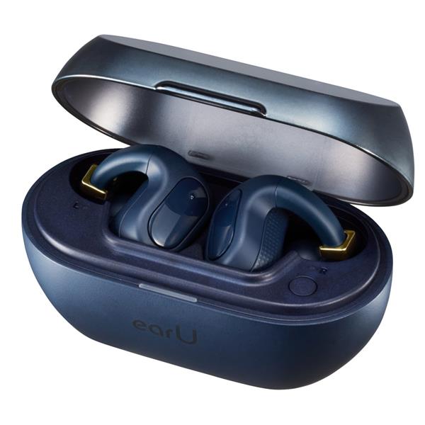 CASIO earU ワイヤレスイヤホン 本体 CASIO ヒアリングアシストイヤホン earU [ネイビーブラック/イヤーカフ