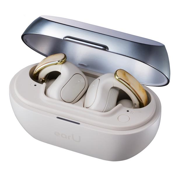 CASIO earU ワイヤレスイヤホン 本体 CASIO ヒアリングアシストイヤホン earU [アイボリーホワイト
