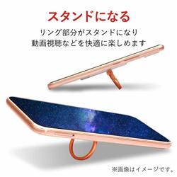 ELECOM スマートフォン用ストラップ/フィンガーリング/クリア