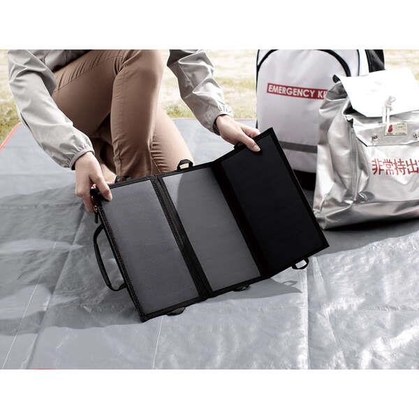 ELECOM モバイルソーラー充電器 2.4A出力 MPA-S01BK | ノジマオンライン