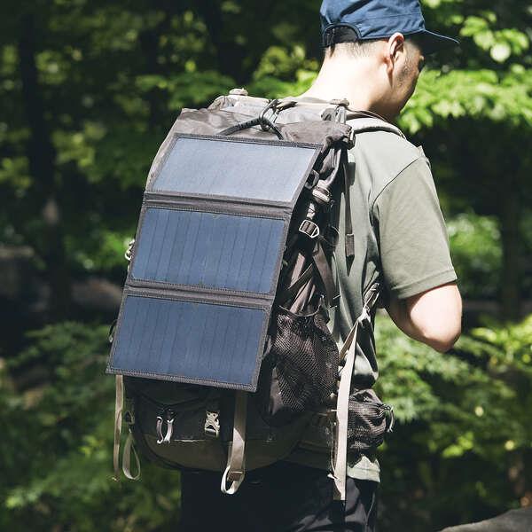 ELECOM モバイルソーラー充電器 2.4A出力 MPA-S01BK | ノジマオンライン