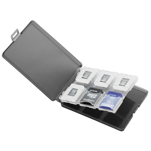 ELECOM SDケース SD 12枚収納 SDカード1枚＋マイクロSDカード11枚