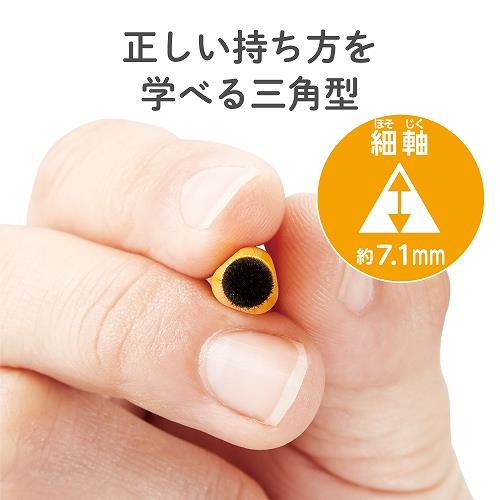ELECOM タッチペン/スマホ・タブレット用/鉛筆型/三角/細軸/超