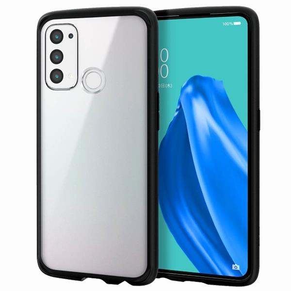 ELECOM PM-O212TSLFCBK OPPO Reno5 A【ハイブリッドケース/TOUGH SLIM