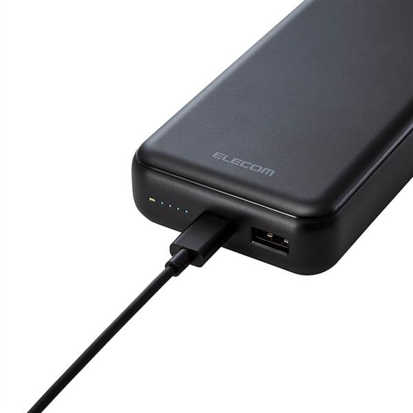 ELECOM モバイルバッテリー/20000mAh/USB PD準拠/20W/USB-A出力1ポート