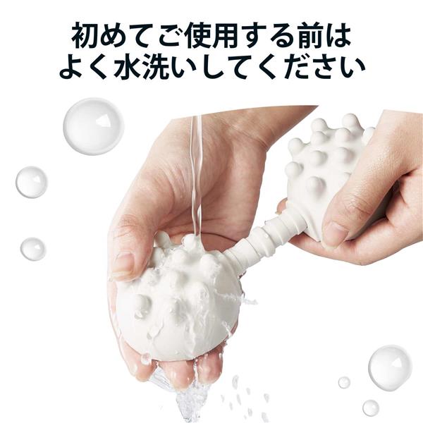 ELECOM HCF-BTPBTSGYL ストレッチボール ソフトタイプ 半球タイプ 吸盤付 突起付 お風呂使用可能 ライトグレー | ノジマオンライン