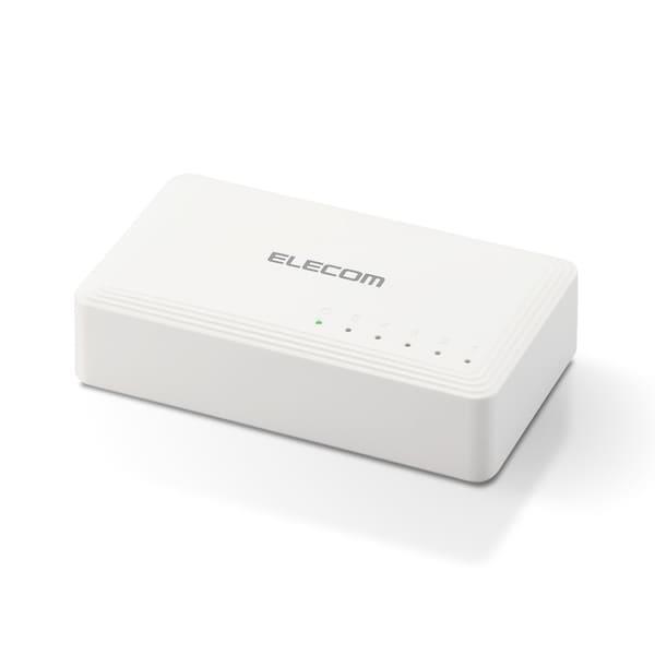 ELECOM スイッチングハブ 5ポート Giga対応 1000 100 10Mbps